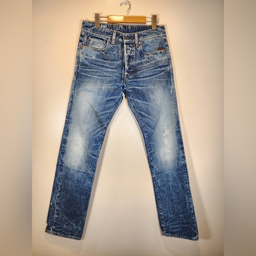G Star Raw Men's Navy Denim Jeans